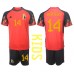 Billige Belgia Dries Mertens #14 Hjemmetrøye Barn VM 2022 Kortermet (+ korte bukser)